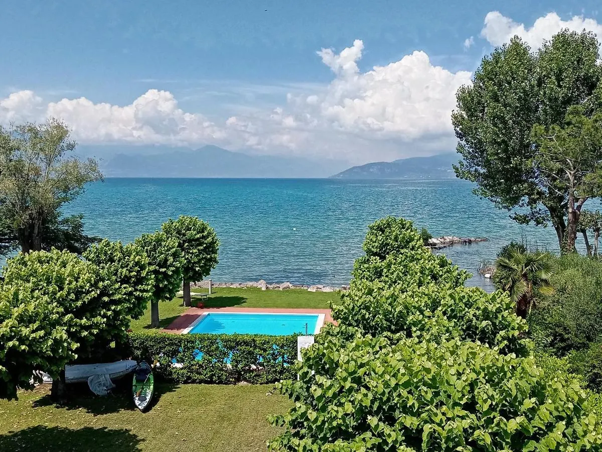 公寓 Casa Lugana 9 - Monolocale Con Piscina Fronte Lago 西尔米奥奈